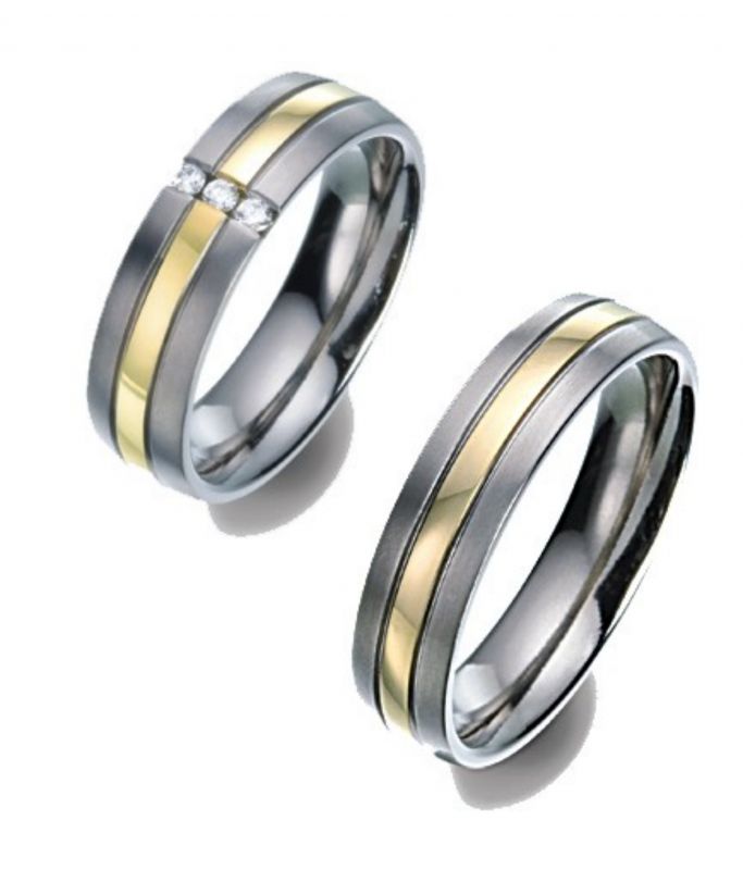 Produktbild: TitanFactory Trauringe/Eheringe 51597-51598B
