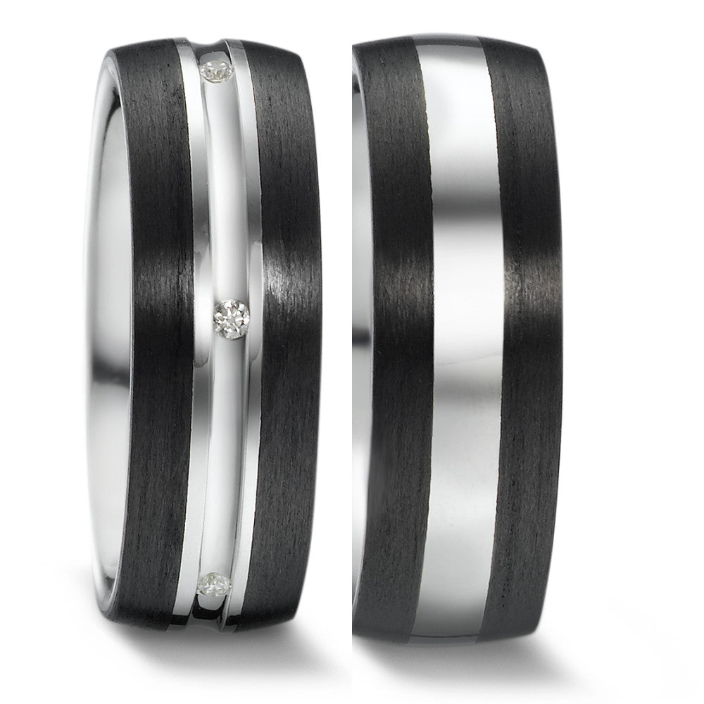 Produktbild: Weidner Trauringe/Eheringe Carbon Bicolor 62372