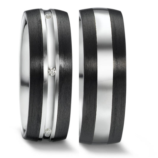 Produktbild: Weidner Trauringe/Eheringe Carbon Bicolor 62372