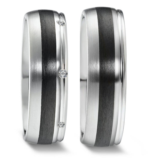 Produktbild: Weidner Trauringe/Eheringe Carbon Bicolor 62633