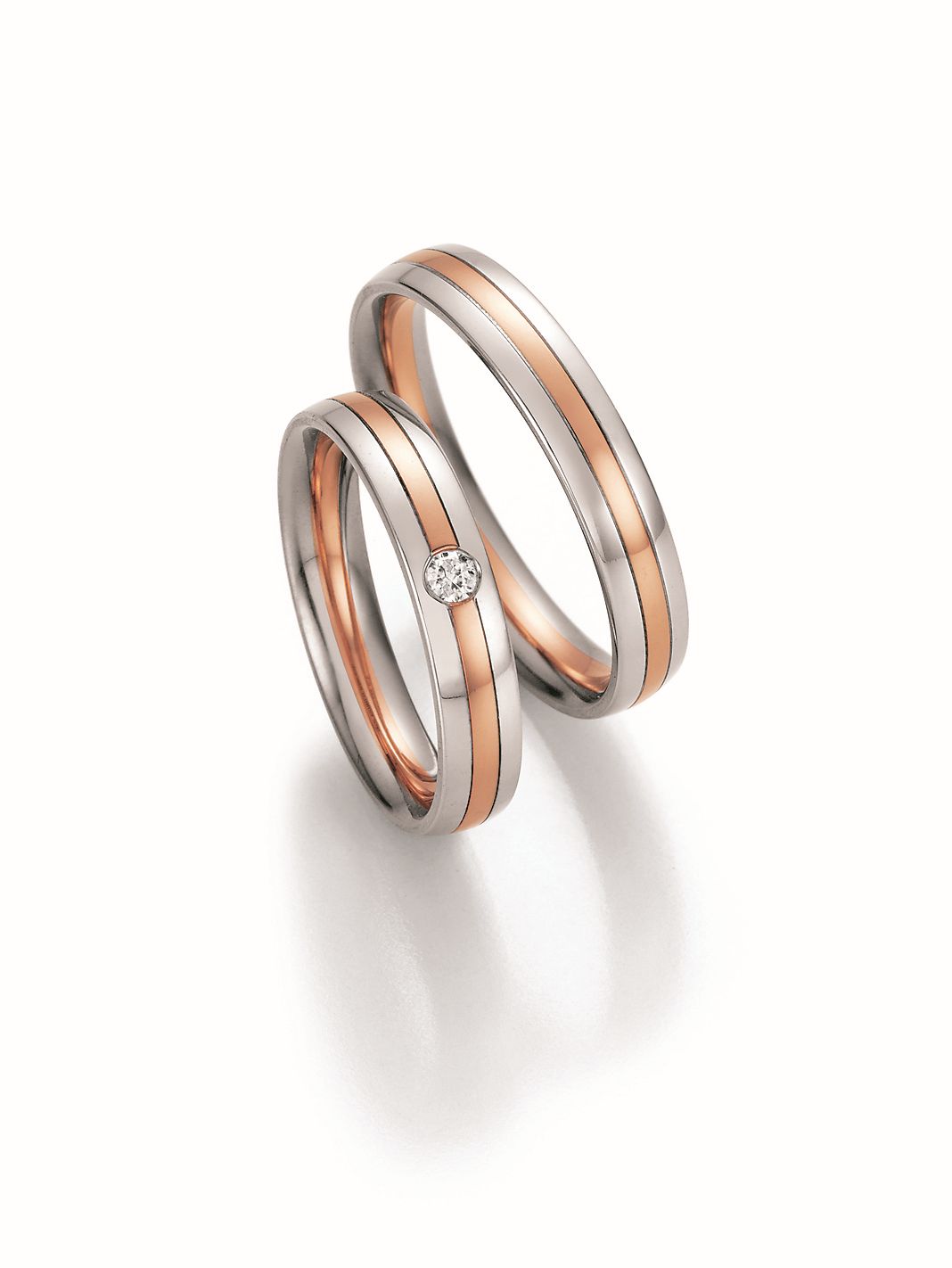 Nowotny Collection Ruesch Eheringe Honeymoon Symphony Bicolor 66/36070-040-66/36080-040