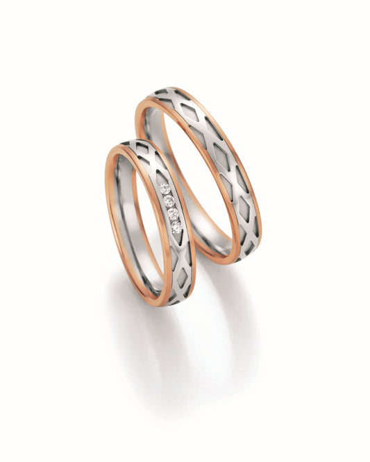 Nowotny Collection Ruesch Eheringe Honeymoon Symphony Bicolor 66/36130-040-66/36140-040