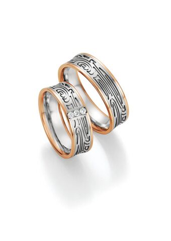 Nowotny Collection Ruesch Eheringe Honeymoon Visions Bicolor 66/37130-065-66/37140-065