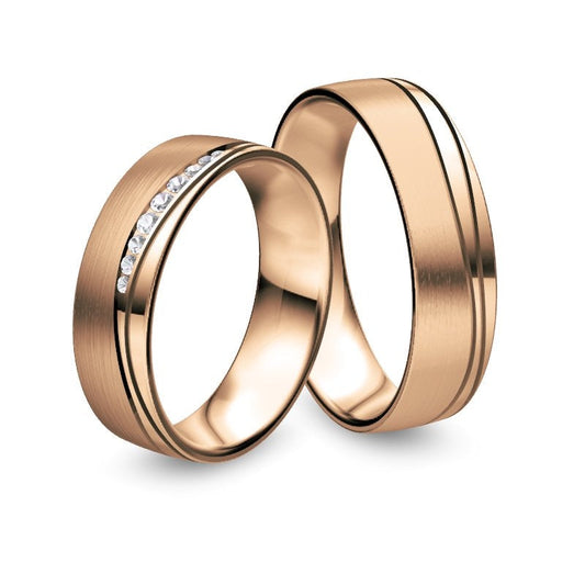 Nowotny Collection Ruesch Eheringe Honeymoon Solid V 66/45090/058-66/45100/058