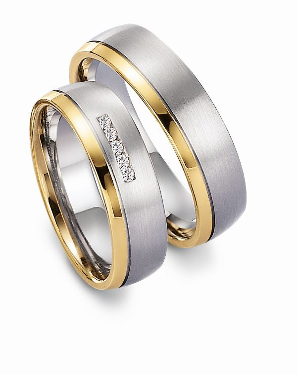 Gettmann Eheringe Happy Love Collection Bicolor 8013/60