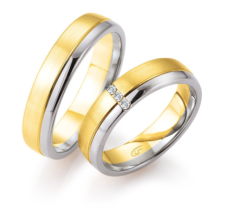 Gettmann Eheringe Happy Love Collection Bicolor 8357/50