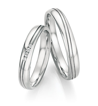 Nowotny Collection Ruesch Eheringe Whitestyle Steel Basics 88/22110-035-88/22120-035