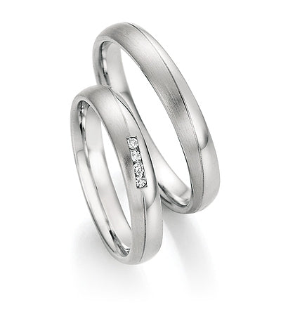 Nowotny Collection Ruesch Eheringe Whitestyle Steel Basics 88/22130-035-88/22140-035