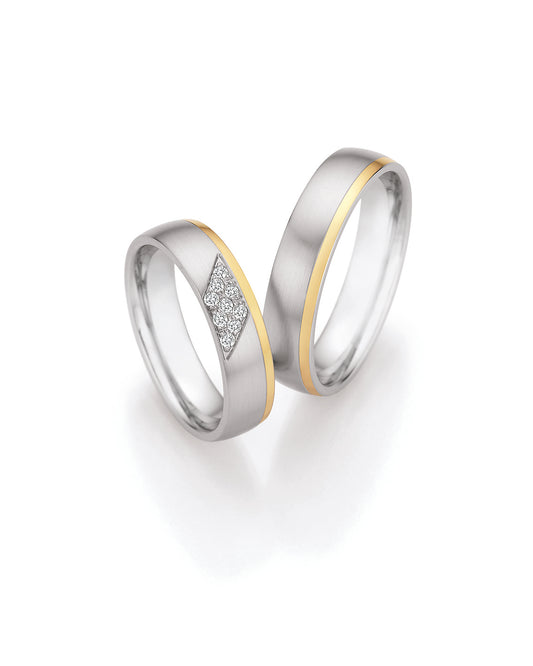 Collection Ruesch White Style Steel & Gold Elegance 88/25130-140