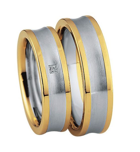 Saint Maurice Stahl + Gold 49-88210-88211 Eheringe