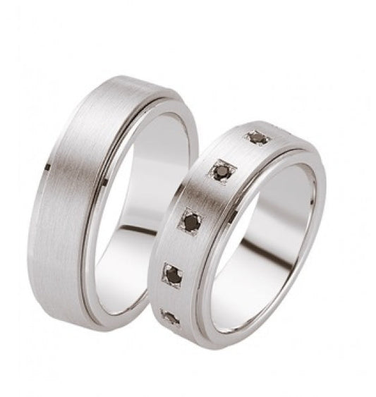 Produktbild: Schwarz Eheringe/Trauringe Luxury Argentum 925-126