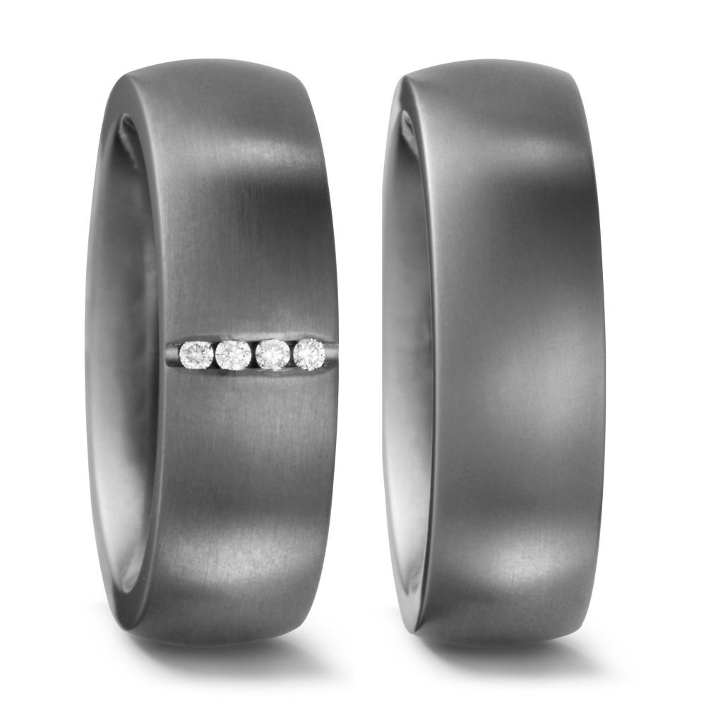 Produktbild: TitanFactory Titan Trauringe/Eheringe 51269/001/004/2000-51270/001/000/2000