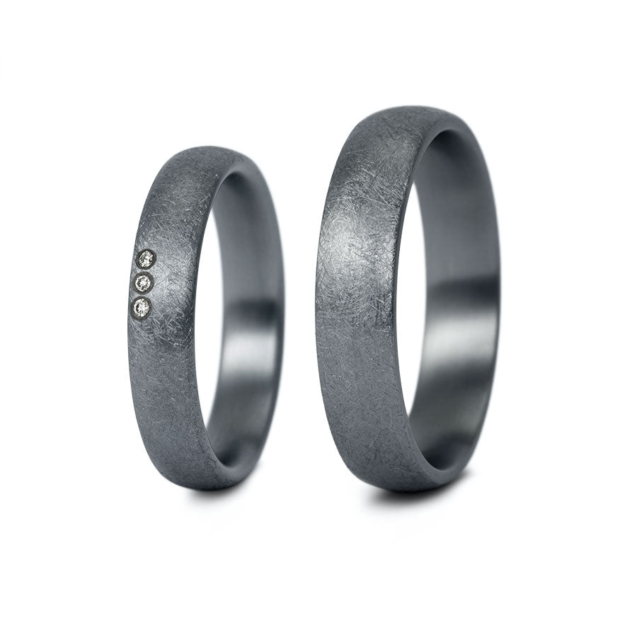 Tantal Eheringe P1 4+5 mm 3 Brill. 0.014ct.