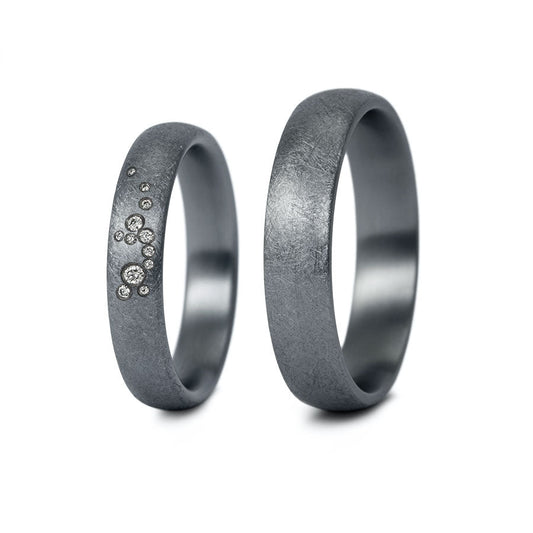 Tantal Eheringe P1 4+5 mm 12 Brill. 0.043ct.