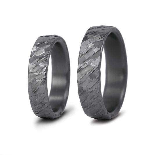 Tantal Eheringe Facette 5+6 mm breit