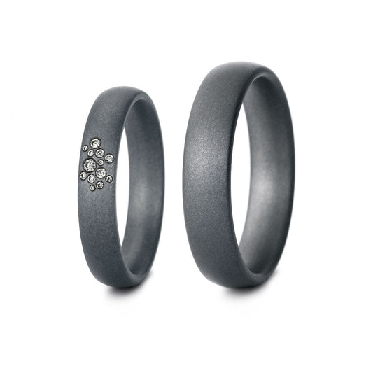 Tantal Eheringe P1 4+5 mm 13 Brill. 0.052ct.