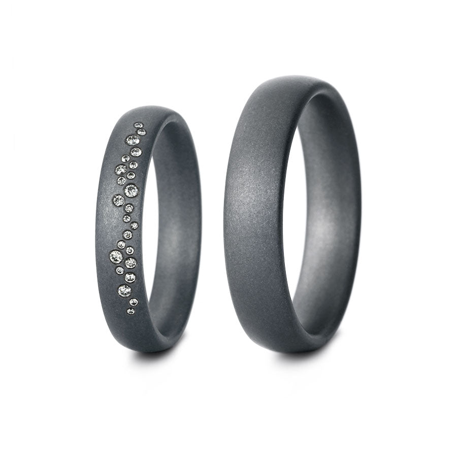 Tantal Eheringe P1 4+5 mm 24 Brill. 0.075ct.