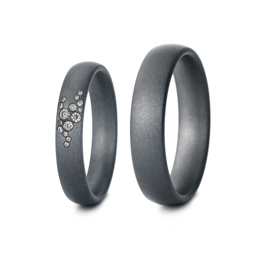 Tantal Eheringe P1 4+5 mm 15 Brill. 0.076ct.