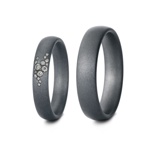 Tantal Eheringe P1 4+5 mm 15 Brill. 0.076ct.