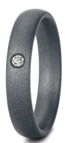 TANTALUM MAGIC Tantal Ring Matt P1 1x0,033ct.