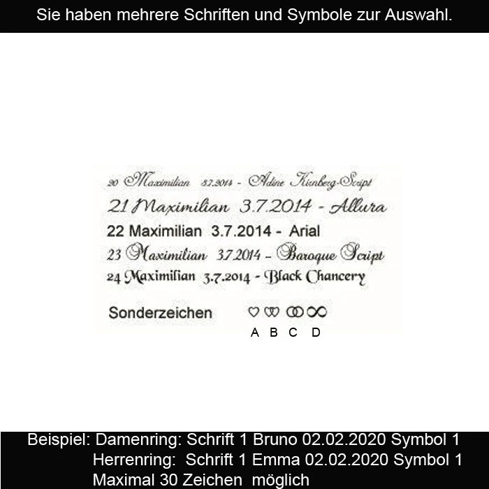 Gravur/Schriften