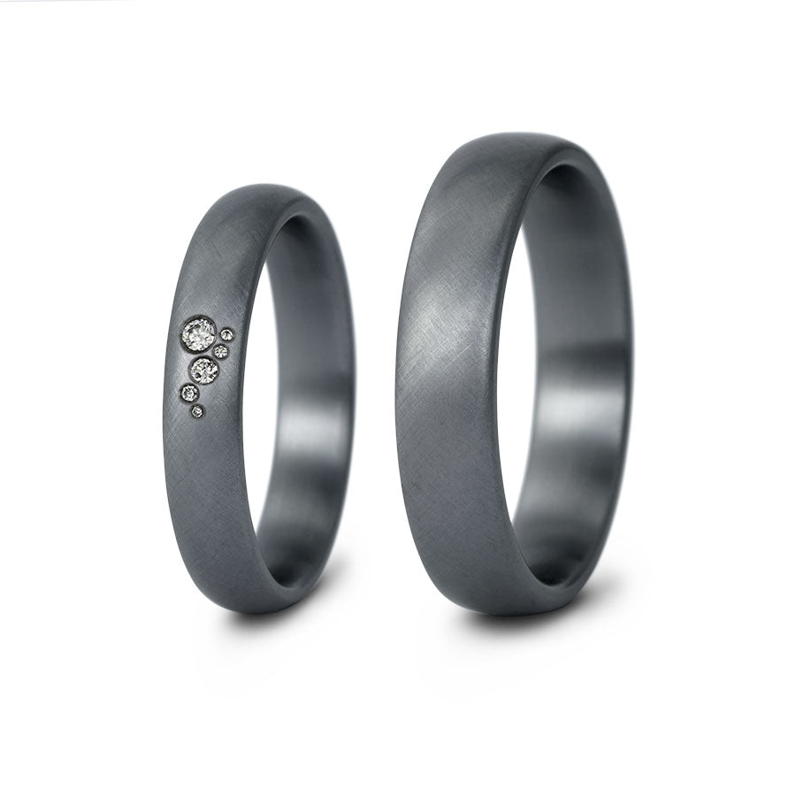 Tantal Eheringe P1 4+5 mm 6 Brill. 0.045ct.