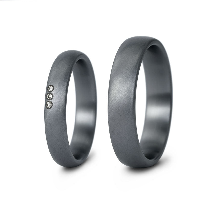 Tantal Eheringe P1 4+5 mm 3 Brill. 0.014ct.