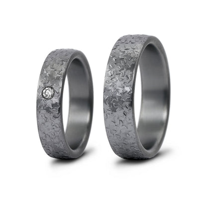 Produktbild: Tantal Eheringe Sternschlag