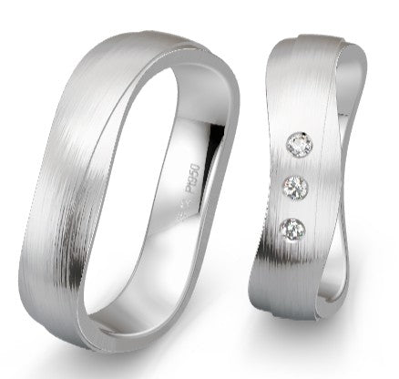 Breuning Platin Design Trauringe 48/09064-48/09065