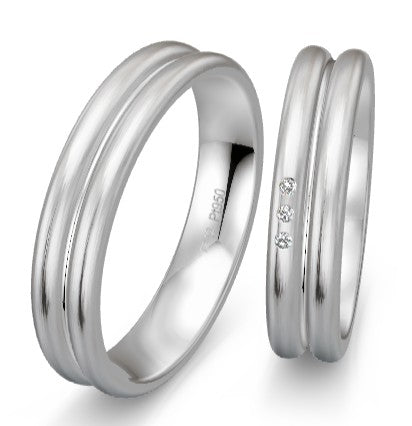 Breuning Platin Design Trauringe 48/09066-48/09067