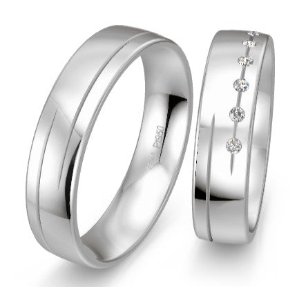 Breuning Platin Design Trauringe 48/09086-48/09087