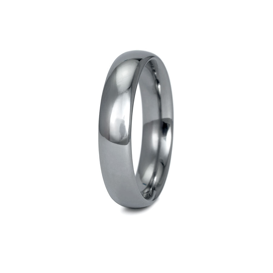 Tantal Trauringe P1 Poliert 4+5 mm 19 Brill. 0.072ct.