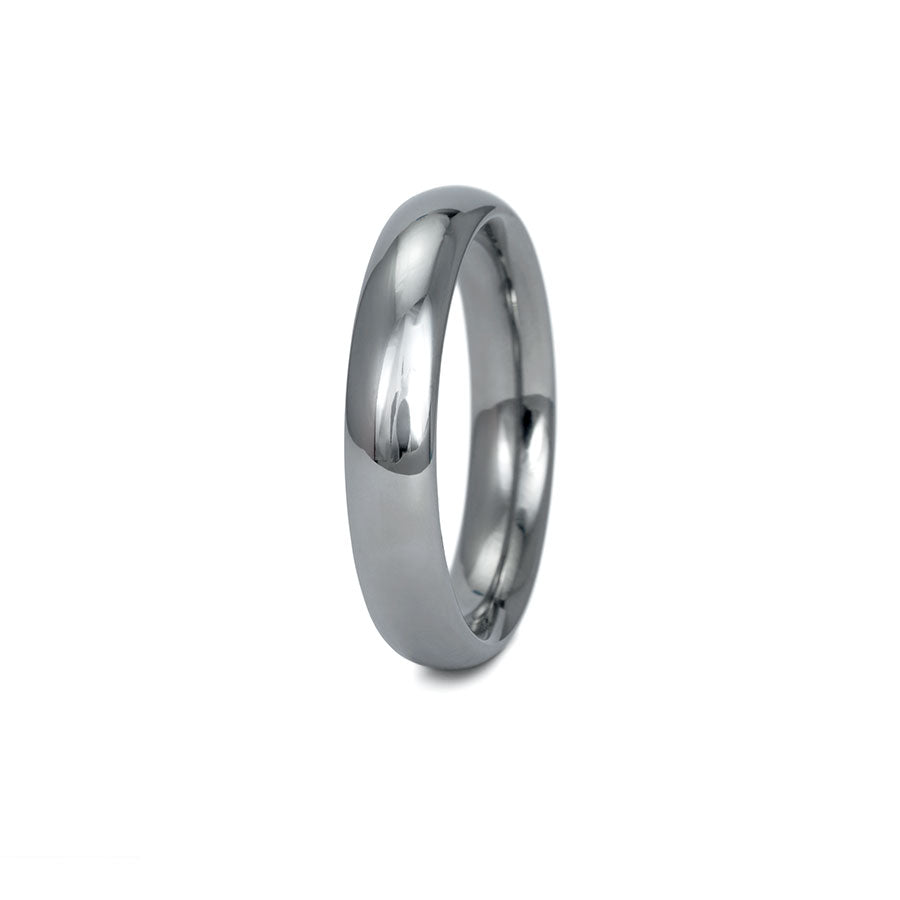 Tantal Trauringe P1 Poliert 4+5 mm 1 Brill. 0.033ct.