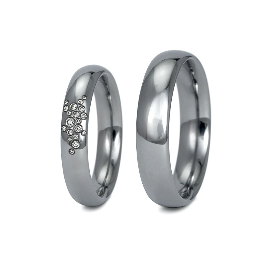 Tantal Eheringe P1 4+5 mm 19 Brill. 0.072ct.