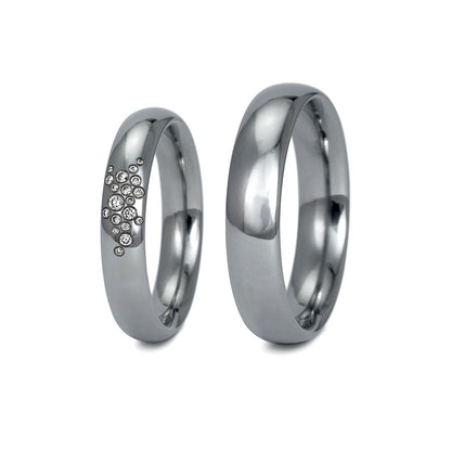 Tantal Eheringe P1 4+5 mm 19 Brill. 0.081ct.