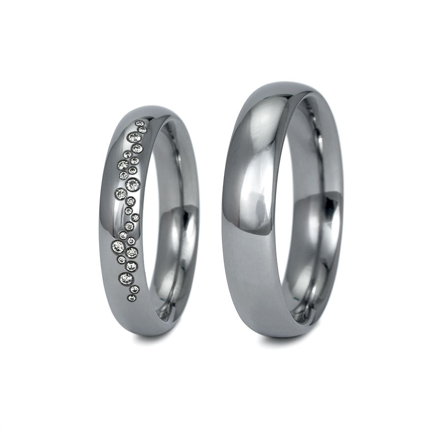 Tantal Eheringe P1 4+5 mm 24 Brill. 0.075ct.