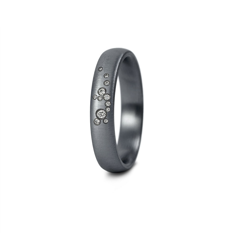 Tantal Trauringe P1 4+5 mm Quermatt