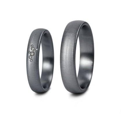 Tantal Eheringe P1 4+5 mm 8 Brill. 0.023ct.