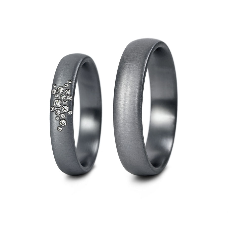 Tantal Eheringe P1 4+5 mm 19 Brill. 0.081ct.