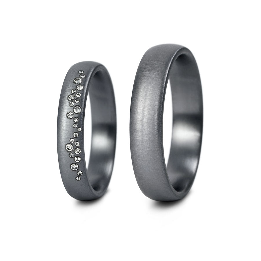 Tantal Eheringe P1 4+5 mm 24 Brill. 0.075ct.