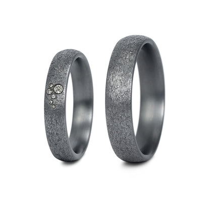 Tantal Eheringe P1 4+5 mm 6 Brill. 0.023ct.