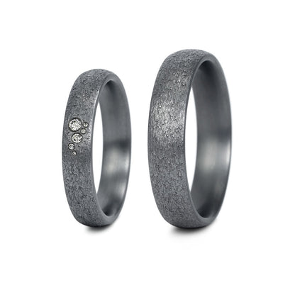 Tantal Eheringe P1 4+5 mm 6 Brill. 0.045ct.