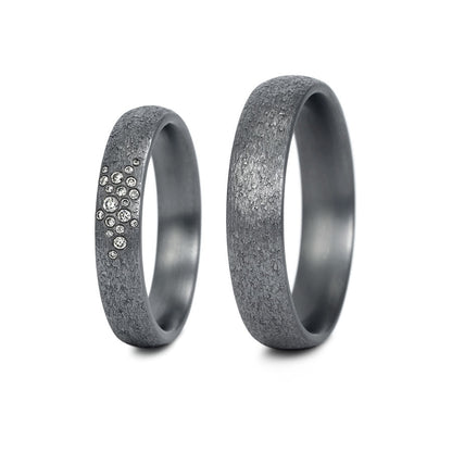 Tantal Eheringe P1 4+5 mm 19 Brill. 0.081ct.