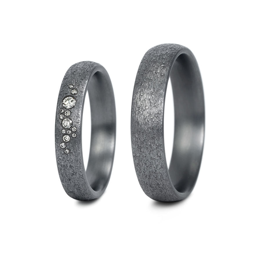 Tantal Eheringe P1 4+5 mm 14 Brill. 0.081ct.