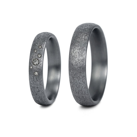 Tantal Eheringe P1 4+5 mm 6 Brill. 0.043ct.