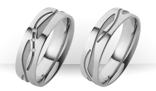 Rauschmayer Eheringe Weißgold, Platin 11-06316/10-06316