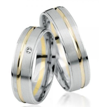 Simon & Söhne Trauringe/Eheringe AU 9 Bicolor S 923