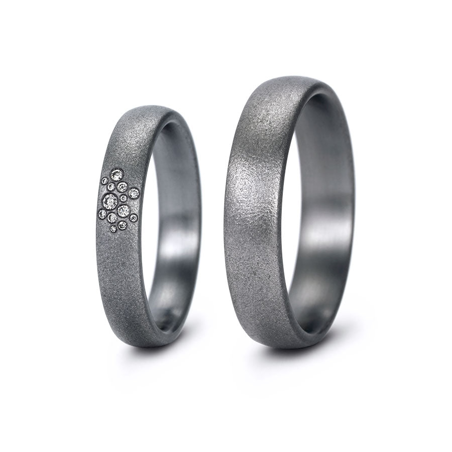Tantal Eheringe P1 4+5 mm 13 Brill. 0.052ct.