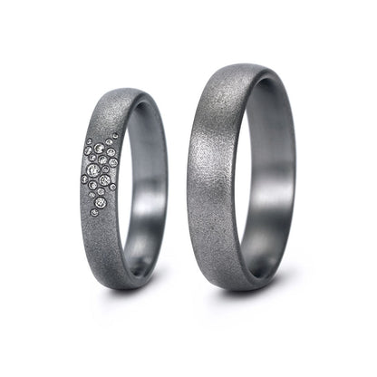 Tantal Eheringe P1 4+5 mm 19 Brill. 0.081ct.