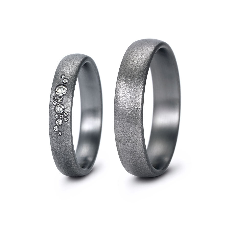 Tantal Eheringe P1 4+5 mm 14 Brill. 0.081ct.